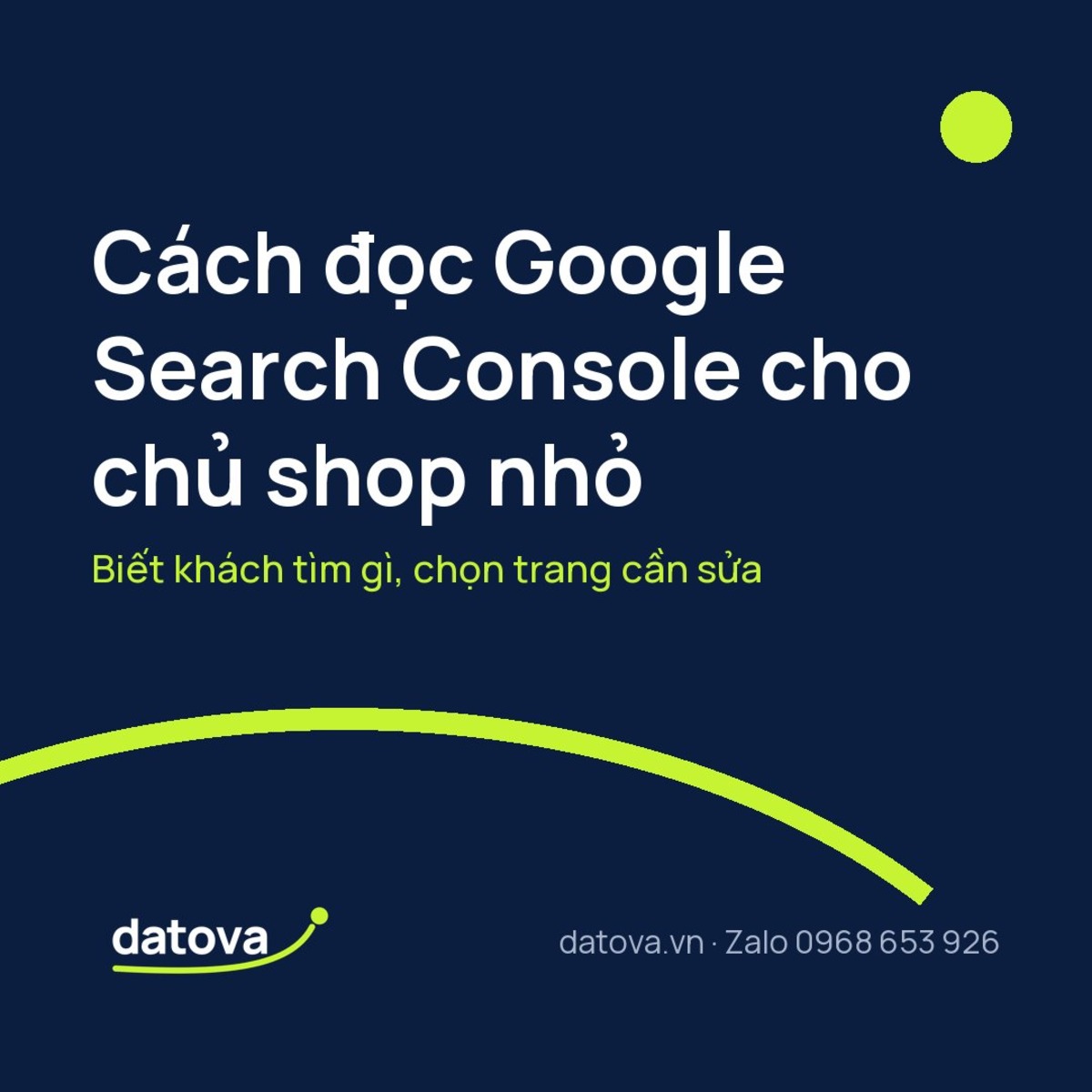 Chủ shop xem lượt nhấp và truy vấn trong Google Search Console